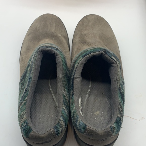 Dansko Gray Blue Green Sweater Top Mule Clog Sz 38. DAN0196B - Picture 4 of 11